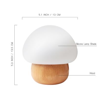 China Eco-friendly Portable Cute Nursery LED Night Lamp Romantic Mushroom Baby Night Light for sale