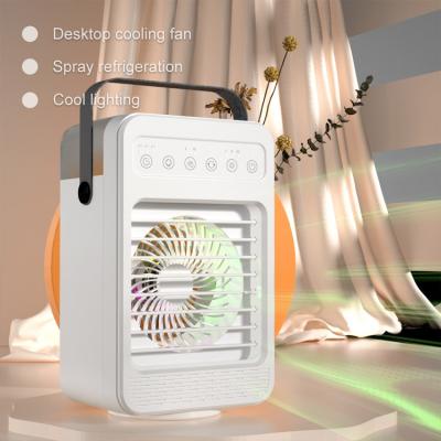 China Personal Mini Air Cooler Portable Refillable Protable Space Home Cooling Air Fan Water Mist for sale