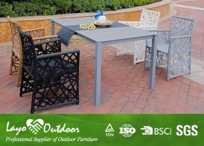 China Anti - Aging Patio Furniture Sets , Rectangular Patio Dining Table And Chair for sale