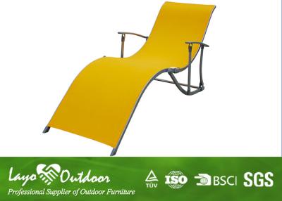 China Rust - Proof Folding Beach Chaise Lounge Chairs Outdoor Garden Furniture for sale