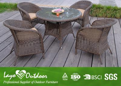 China Durable 5 Piece Patio Set Outdoor Dining Furniture With Flame Retardant Material for sale