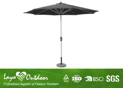 China Water Proof Patio Furniture Umbrella Black Color , Free Standing Patio Umbrellas Pest Control for sale