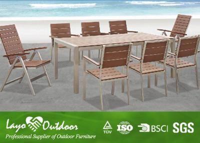 China Artificial Wood Decking Fake / Faux Wood Patio Furniture Recycled Wood Outdoor Furniture for sale