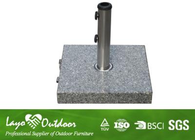 China Stand Alone Granite Umbrella Base , Outdoor Umbrella Stand Holder Light Weight for sale