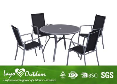 China Home Outdoor Furniture 5 PCS Alum Dining Table Sets For Garden UV Protection for sale