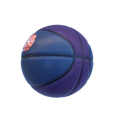 China Factory wholesale original moq small basketball indoor custom navy blue hoop purple hoop ball for sale