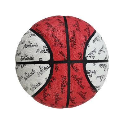 China Leather All Over Print Signature Basketball Sweat Absorbent Basketball Training In Size 6 for sale