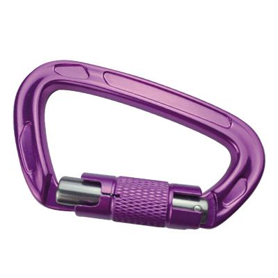 China Light Weight Wholesale Carabiner Falling Protector Rising Aluminum D Good Quality for sale