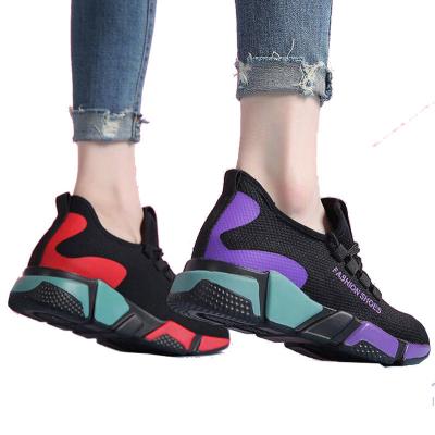 China Cheap Breathable Man Sports Casual Shoes Woman Anti-Slip Custom Sock Sock Sports Walking Shoes Ladies Wedge Sneakers for sale