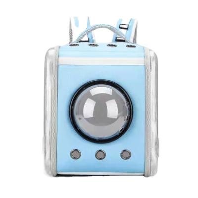 China Luxury Hot Sale Pet Carrier Backpack Transparent Cat Bag Portable Carrying Square Breathable Backpack For Travel for sale