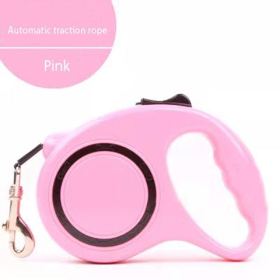 China New Design Automatic Retractable Dog Traction Rope Nylon Pet Pull Rope Stocked Updated Retractable Pet Traction Rope for sale