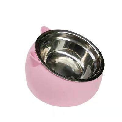 China New Design Stainless Steel Stocked Pet Bowls Pet Bowl Safe And Durable Rounded Driver for sale