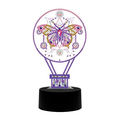 China New CREATIVE Shape 5D Diy Hand Paint Diamond Light Board Butterfly Diamond Painting Diy Birthday Gift Decoration Table Home Gift for sale