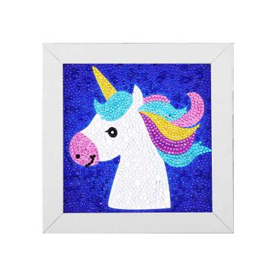 China Support Customization Unicorn Crystal Magic 5d Diamond Painting Sets By Number With Frame For Kids And Children for sale