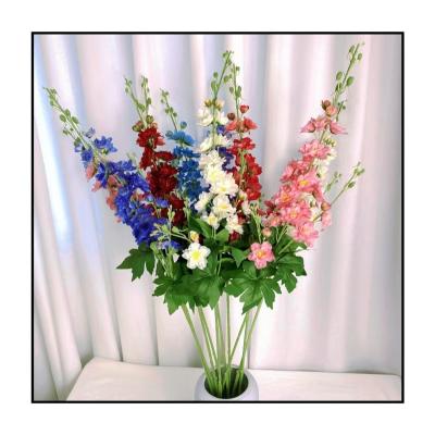 China Home Decoration Two Glaze Wedding Simulation Flower Slot Like A Cotton With Leaf Hyacinth Simulation Flower for sale