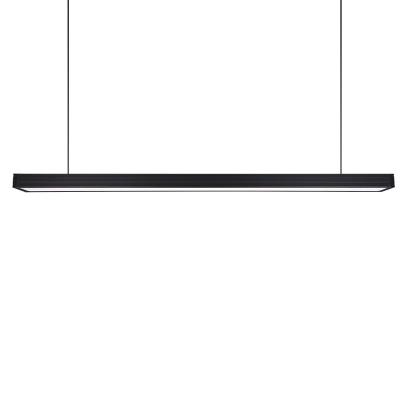 China Black Linear Led Modern Light Modern Led Hanging Kitchen Dining Room Pendant Light Modern Pendant Lighting For Kitchen Island for sale