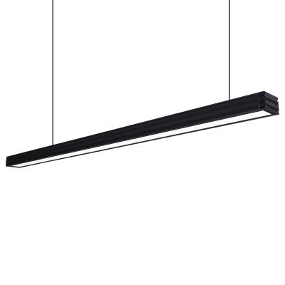 China 2022 New Modern Post Black Modern Pendant Light Led Tube Restaurant Exclusive Pendant Light Indoor Lighting Nordic Style for sale