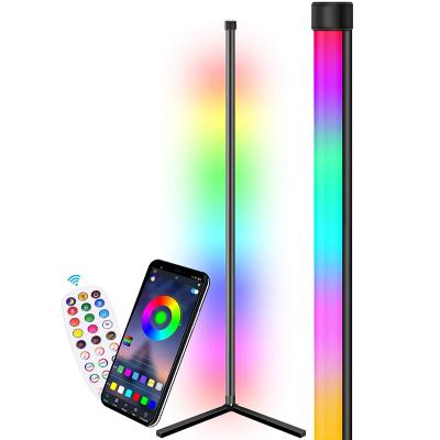 China Modern Designer Dimmable Tripod Led Neon Vibe Corner Floor Lamp RGB Floor Lamp Decoration Neon Light For Bedroom Living Room for sale