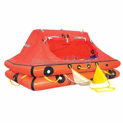 China 6 person self inflating life raft with cheap price 6~25persons for sale