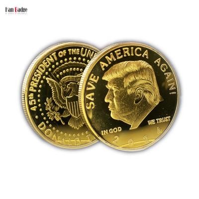 China America Donald Trump Coins Save America Campaign Gold 2024 Campaign Again USA Or Silver Finish for sale