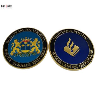 China Worldwide 2D High Quality Custom Soft Enamel Lion Design Coins Die Casting in Gold Plating for sale