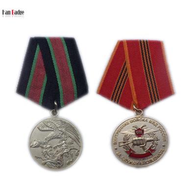 China Worldwide Miniature 3D Medals Custom Made in Attached Metal Crafts Ribbon and Safety Pin Back for sale