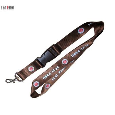 China Promotional Gift Custom Nylon Lanyards With Silkscreen Printing Logo Customized Breakaway Neck Straps for sale