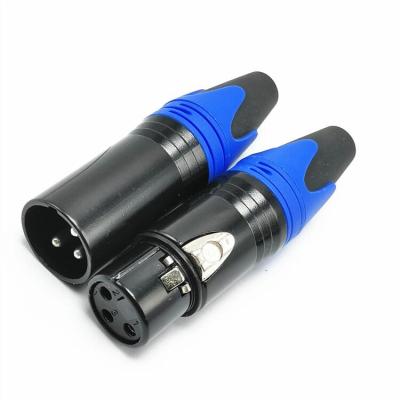 China audio & Professional OEM Video Factory Metal Shell Female 3 Pin XLR Connector For Cable for sale