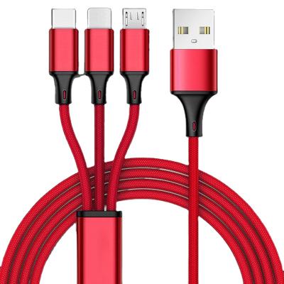 China Mobile Phone USB C Cable Led Mini Portable Gross Magnetic mini kepang 1m/1.2m 3 in 1 USB C Cable to Light up Cable for sale