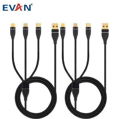 China New Design Fast Speed ​​USB Charger Cable Charging Data Charging 3 in 1 USB Cable For Cell for sale