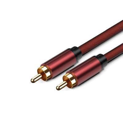 China Environmental Friendly RCA Connector Male To Male Audio Cable SUBWOOFER CABLES DVD TV Cable for sale