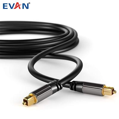 China Wholesale Gold Plated Woven Fiber Optic Audio Cable Speaker Factory Digital Fiber Optic Cable for sale