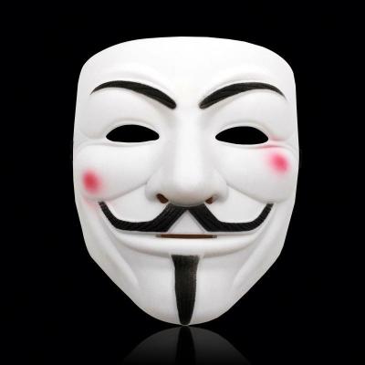 China Handmade Anonymous ABS V for vendetta masquerade mask for carnival party for sale