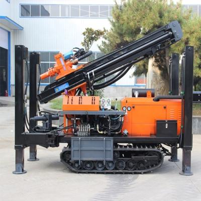 China Factory Rubber Belt Track Portable Water Well Bore Well Drilling Rig Machine for sale