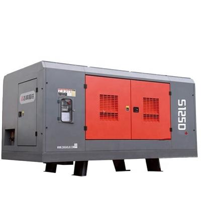 China Hot sale 30bar working pressure S125D lubricated stationary screw air compressor for water well drilling rig for sale