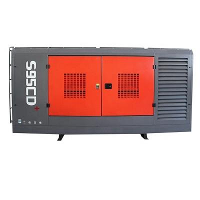 China Hot sale 24bar working pressure S95CD lubricated stationary screw air compressor for water well drilling rig for sale