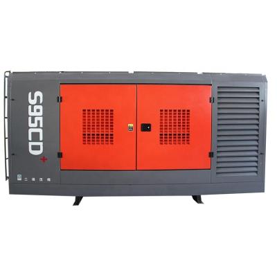 China Large Air Flow Capacity 295kw Lubricated Stationary Diesel Engine S95CD Screw Air Compressor Motor On Sale for sale