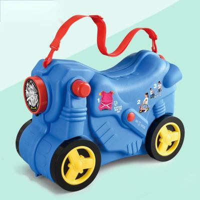 China Sit and Ride Kids Luggage and ABS with Custom Cartoon Bag Toys OEM Customized Style Spinner Lock Outdoor Suitcase for sale