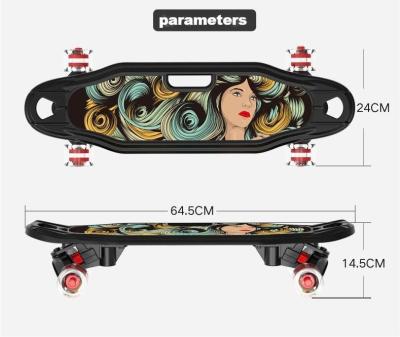 China Beginner PP Second Generation Youth Portable Four Wheel Oval Panel Plastic Skateboard Simple Deformed Snap Board for sale