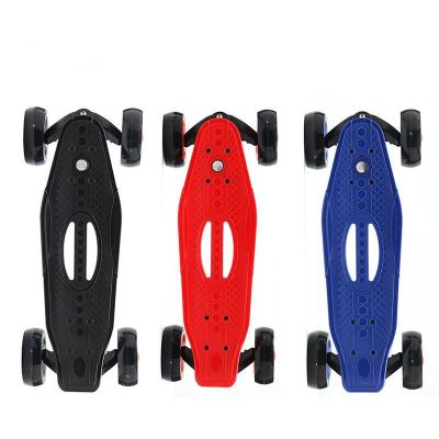 China Youth support OEM to customize for skateboarding cross-country pp plastic four wheel skateboard for sale