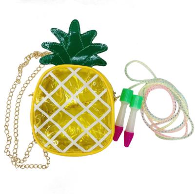 China New style durable jumping rope plus beautiful pineapple bag girls and children's jumping rope entertainment fitness factory d for sale