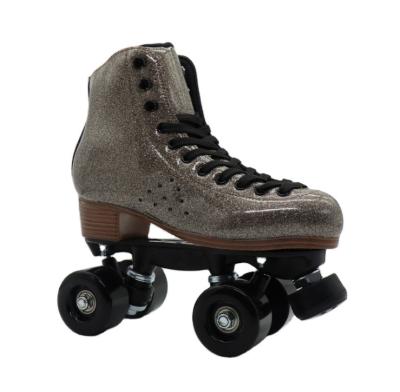 China 2020 Good Quality Rental Track Quad 4 Wheels Canvas PU Rubber Professional Level Roller Skates for sale