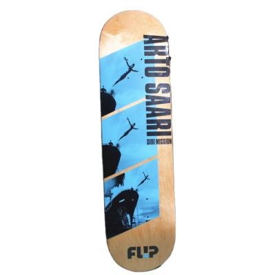 China Graphic Epoxy Resin Maple Customized Long Board Stained Canadian Maple Good Quality 7 Ply Skateboard Deck Volume for sale