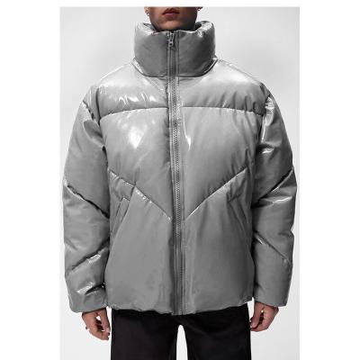 China Water Proof Wind Proof Backing Windproof Collar Quilted Shiny Croppedmen Padding Jacket for sale