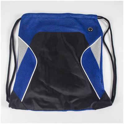 China Custom Logo Custom Design Polyester Mesh Drawstring Sport Backpack Durable for sale