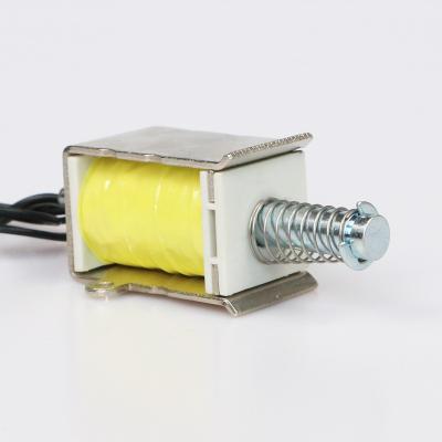 China Widely used in massage equipment AJK-T0901 Electromagnet Solenoid DC 12v 24V Micro Electric Push Pull Type For Lock for sale