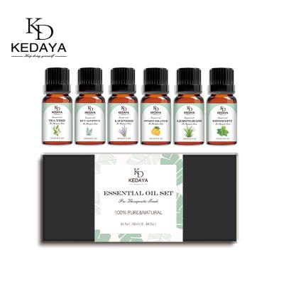 China ODM 100% Pure Natural Bulk Set 10ml 30ml Ylang Ylang Rosemary Lemongrass Diffuser Essential Oil OEM Skin Revitalizer Kedaya For Massage for sale