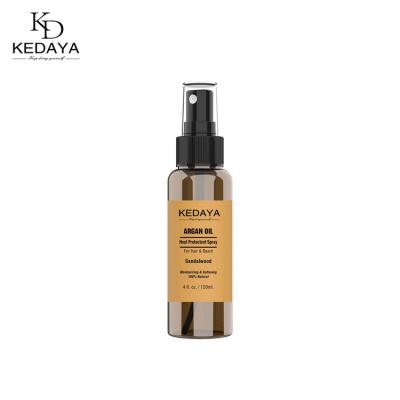 China Moisturizing Kedaya Private Label 120ml Moisturizing Heat Protectant Argan Oil Spray For Men Natural Beard Care for sale