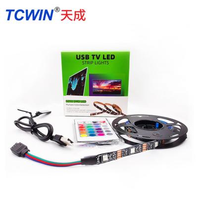 China TV decoration 2M Wireless Control IP20 IP65 SMD5050 RGB led strip light set for TV decoration for sale