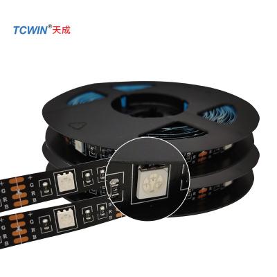 China Energy Saving RGB Led USB 5v 5m 150leds IP20 Strip 5050 Amazon Hot Sale Christmas Lights Fade Baker Arc Stripe for sale